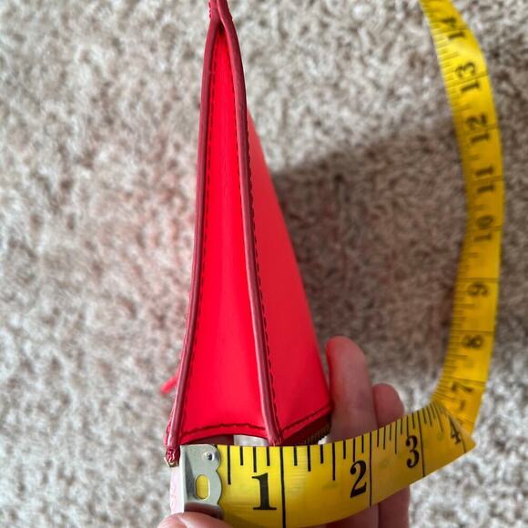 Fossil Neon Vibrant Pink Wristlet Zippered Pouch - Picture 10 of 12